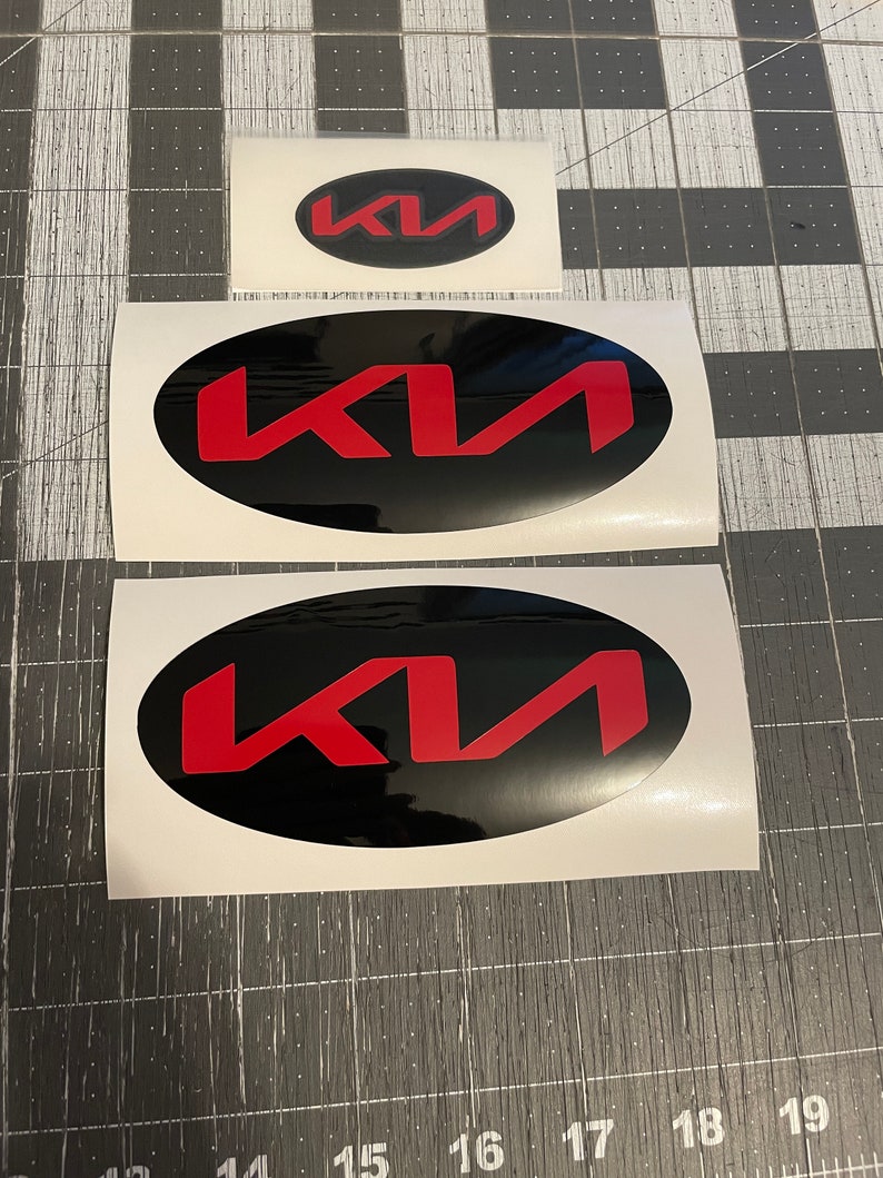 KIA Emblem Overlay New Logo Front Back and Steering Wheel Etsy Australia