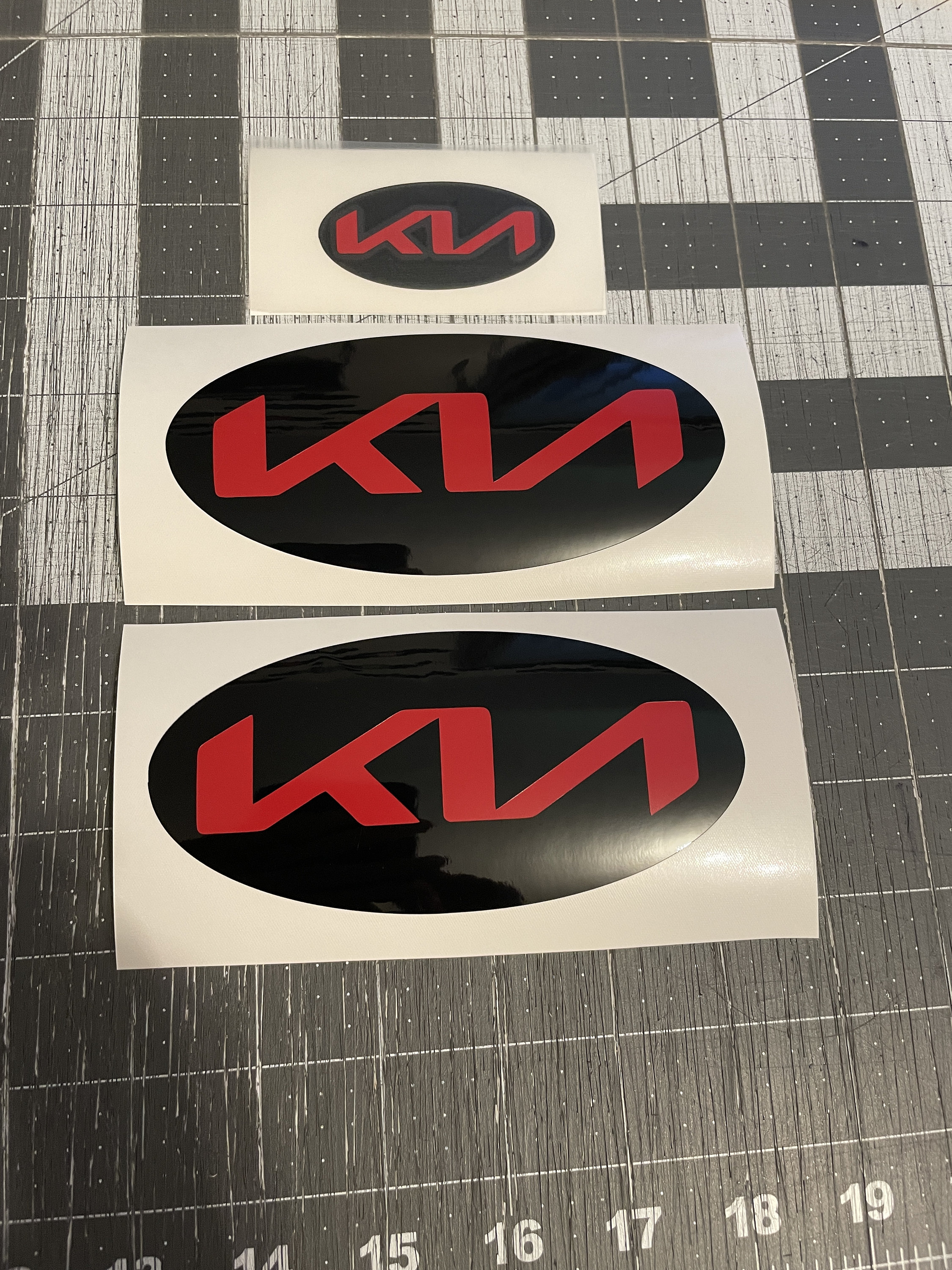 KIA Emblem Overlay New Logo Front Back and Steering Wheel Etsy