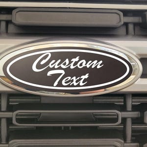 Custom Vinyl Emblem Overlays, 3pc set Front Back and Steering Wheel, Please Contact Us Before Ordering
