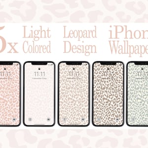 Leopard iPhone Wallpaper, Animal Print Lock Screen, Cheetah iPhone Background, Abstract Home Screen, Aesthetic Hand Drawn Minimal Wallpaper