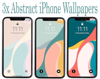 Abstract Light Color iPhone Wallpaper | Modern Minimalist (Digital Download)