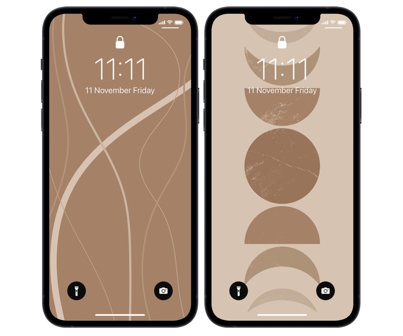 10 Boho Beige iPhone Wallpaper, Phone Background, Aesthetic Phone Wallpaper, Great Combinations of Beige, Digital Download, Total 17 pcs image 4