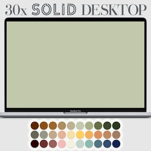 Puede incluir: Un ordenador portátil con una pantalla verde claro y una paleta de colores de 30 colores diferentes debajo. El portátil es un Macbook Pro plateado.