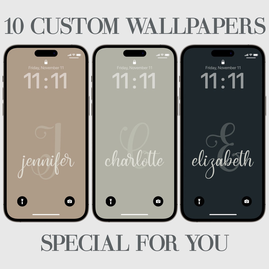10 Personalized iPhone Wallpaper, Custom Phone Background, Affirmations