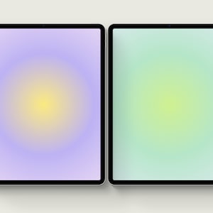 10x, Aura iPad Wallpaper, Aesthetic Gradient, Tablet Background, Minimalist, Super Soft Color, Instant Download, Abstract, Pink, Blue, Green