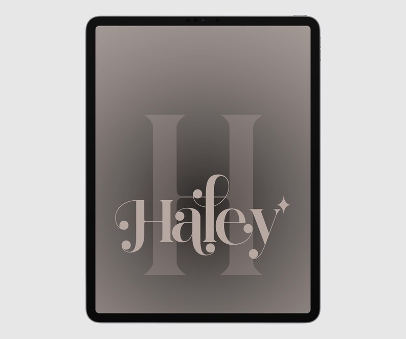 Custom Neutral iPad Aura Gradient Background, Custom iPad Wallpaper