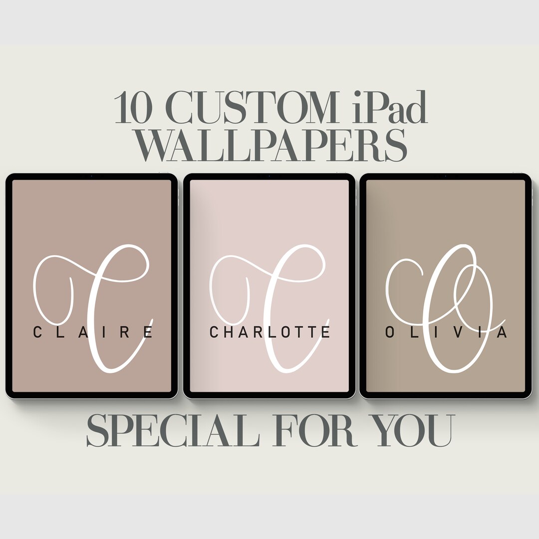 10 iPad Wallpaper Personalization Custom Tablet Background - Etsy