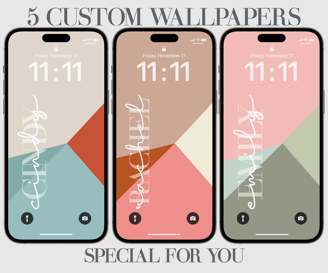 Custom Iphone Wallpaper Phone Background Yellow Blue Etsy