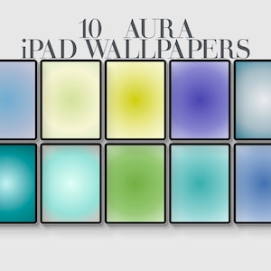10 Aura,  Aura iPad Wallpaper, Aesthetic Gradient, Tablet Background, Modern Minimalist, Digital Download, Aura Wallpaper, Pink, Red, Yellow
