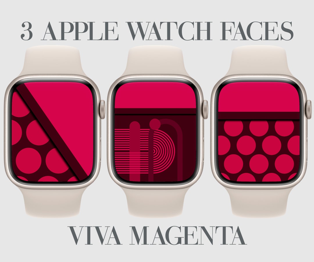 Viva Magenta, Apple Watch Faces, Smartwatch Wallpaper, Aesthetic
