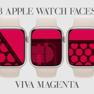 Viva Magenta, Quadranti Apple Watch, Carta Da Parati Per Smartwatch, Magenta Estetico, Rosso, Sfondo Rosa Apple Watch, A Pois, Geometrico Astratto