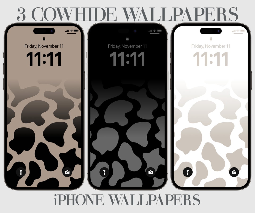 Cowhide iPhone Wallpaper, Cow Print Phone,