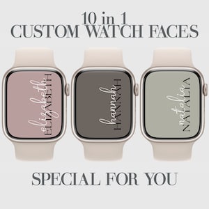 10 Sfondo orologio personalizzato, Quadrante estetico, Sfondo Smartwatch personalizzato, Affermazioni, Personalizzazione, Sfondo design minimalista
