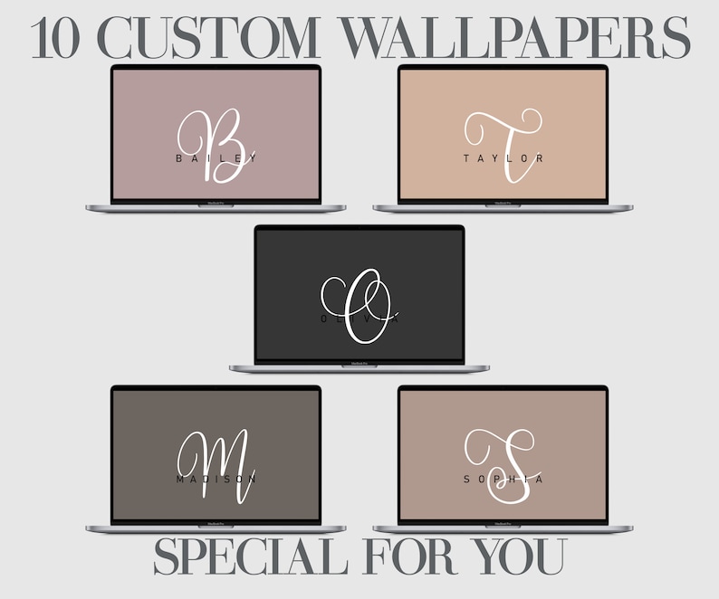 10 Custom Desktop Wallpaper Personalization, Laptop Background ...