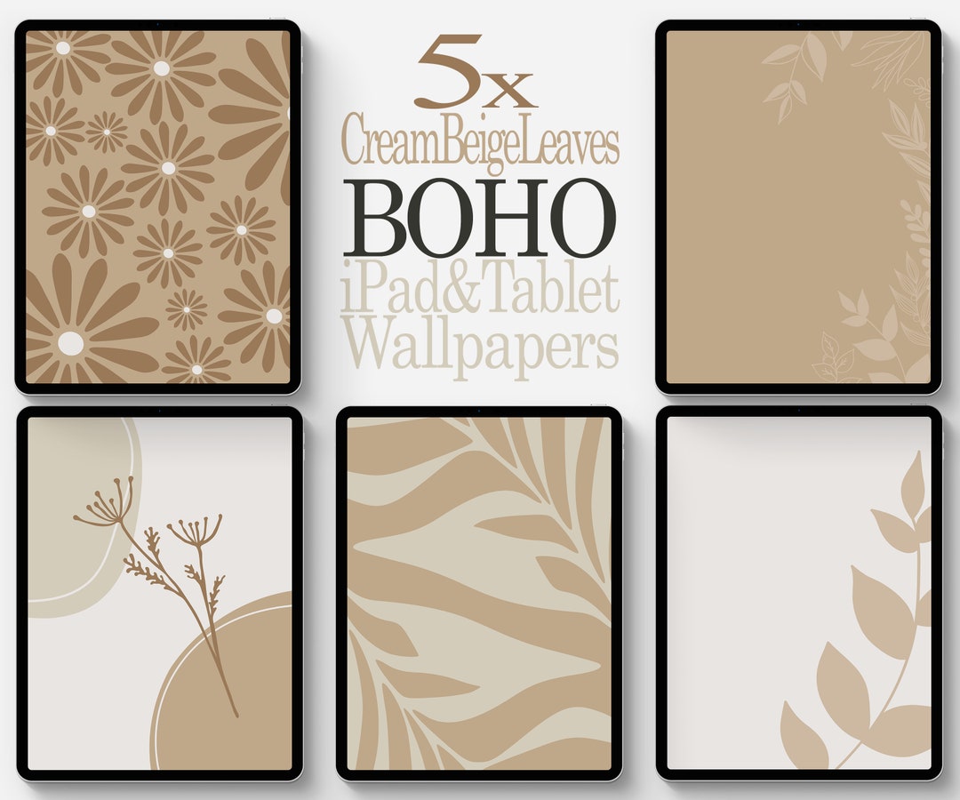Boho Leaves Floral Ipad Wallpaper Botanical Plants Tablet - Etsy Sweden
