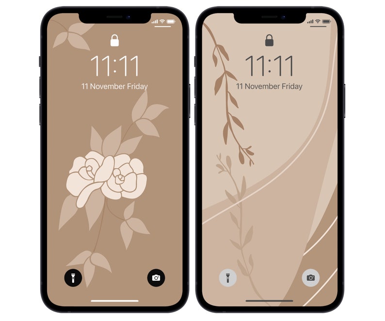 10 Boho Beige iPhone Wallpaper, Phone Background, Aesthetic Phone Wallpaper, Great Combinations of Beige, Digital Download, Total 17 pcs image 7