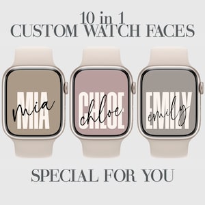 Custom Apple Watch Face Wallpaper, Aesthetic Smartwatch Background, Affirmations, Personalization, Modern, Minimalist, High Resolution, 10x