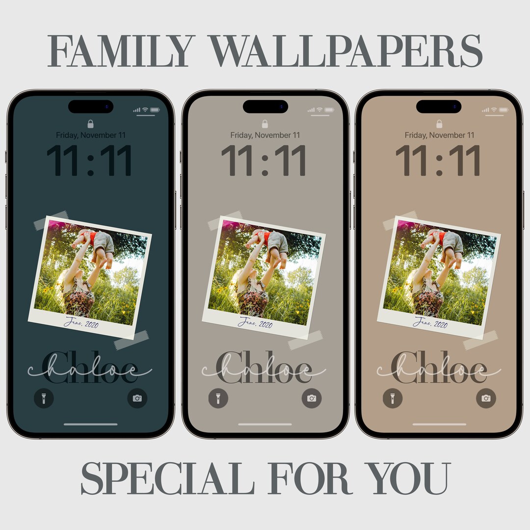 Custom Family Photo iPhone Wallpaper: Personalized Phone Background ...