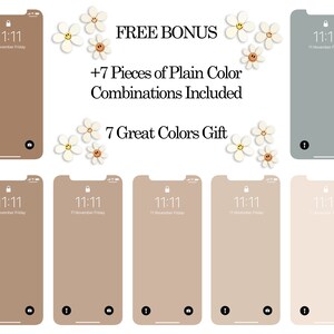 10 Boho Beige iPhone Wallpaper, Phone Background, Aesthetic Phone Wallpaper, Great Combinations of Beige, Digital Download, Total 17 pcs image 9