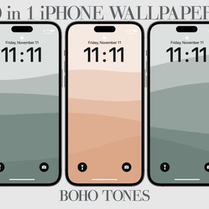 10 Aesthetic Boho iPhone Wallpaper, Neutral Phone Background, Boho Tones, Retro Phone Wallpaper, Great Colors, Minimalist iPhone Background