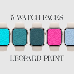5 quadranti Apple Watch, carta da parati smartwatch con stampa leopardata, quadrante con stampa ghepardo, stampa animalier, rosa, rosso, arancione, labbro, sfondo orologio