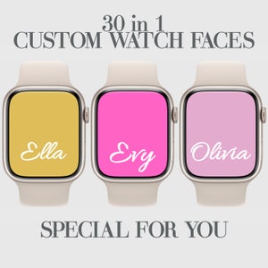 30 Custom Apple Watch Face Wallpapers: Minimalist Solid Colors (Digital Download)