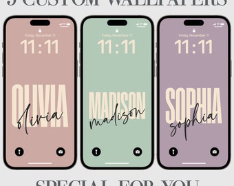 Custom iPhone Wallpaper, Aesthetic Phone Background, Affirmations, Personalization, Modern, Samsung, Minimalist Design, High Resolution, 5x