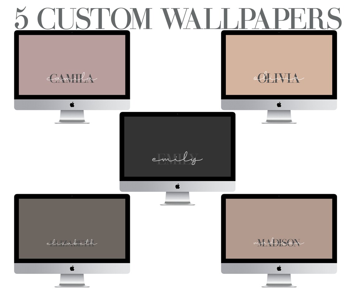 5 Custom Desktop Wallpaper Personalization, Laptop Background ...