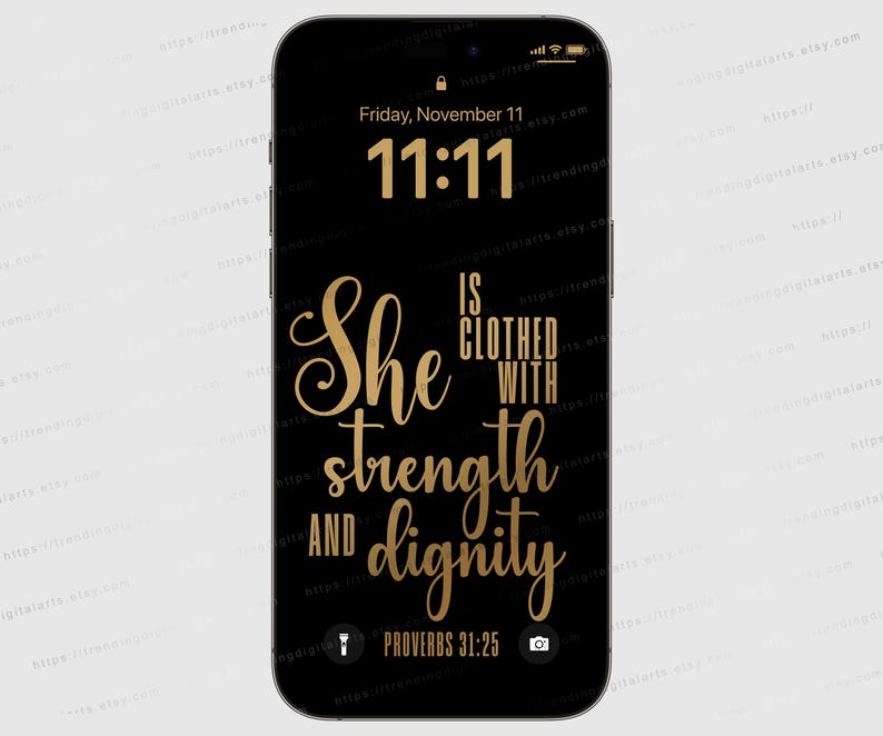 Gold and Black Bible Verse Wallpaper, Golden iPhone Wallpaper Christian