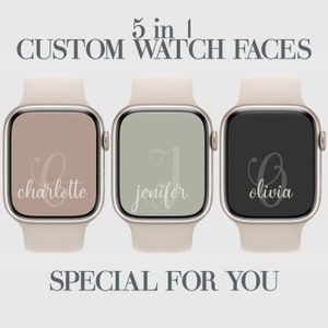 5 Personalized Apple Watch Wallpaper, Custom Name Smartwatch Face, Affirmations, Watch Background, Digital Watch Face, Name Watch Wallpaper