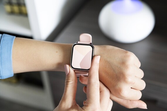 Beige Smartwatch Wallpaper Minimalist Apple Watch Faces - Etsy