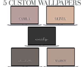 5 Custom Desktop Wallpaper Personalization, Laptop Background ...