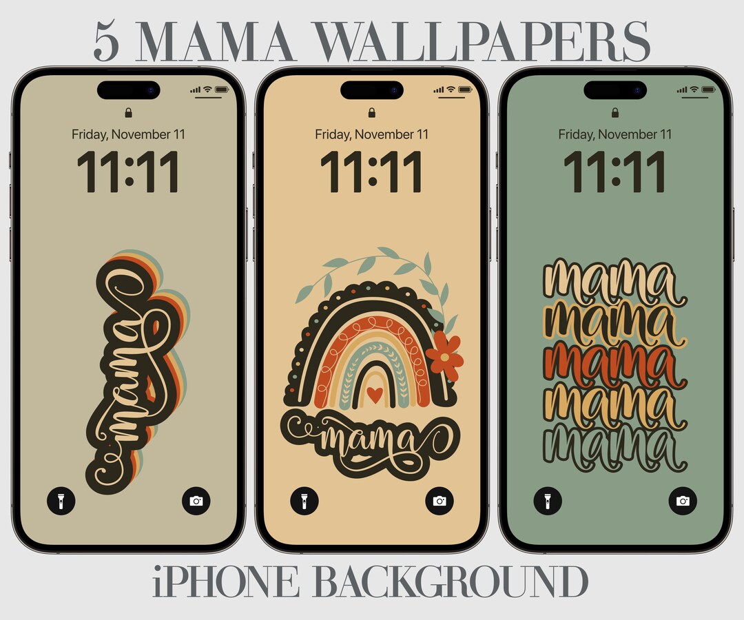 5 Mama iPhone Wallpaper, Leopard Phone Background, Mothers Day Gift
