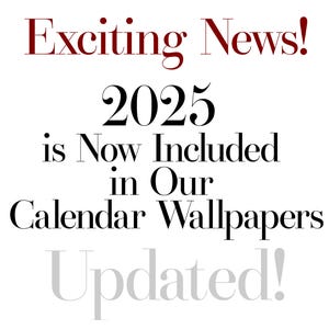 2025 iPhone Calendar Wallpaper, Cardinal, Forest Green, Navy, Orange ...