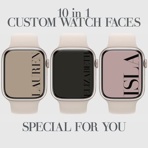 Aangepaste Apple Watch Face Wallpaper, Esthetische Smartwatch-achtergrond, Solide effen kleuren, Affirmaties, Personalisatie, Hoge resolutie, 10x