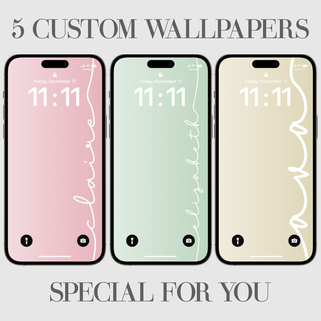 Fresh, Custom iPhone Wallpaper, Aesthetic Phone Background, Affirmations, Personalization 