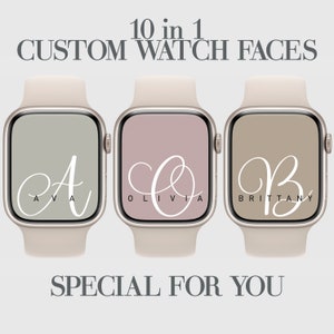 10 Custom Apple Watch Face Wallpaper, Personalized  Smartwatch Background, Affirmations, Digital Download, Minimalist, Solid Plain Color