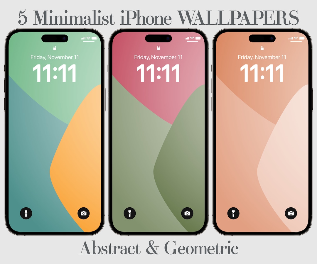 5 Minimalist iPhone Wallpaper, Abstract and Geometric, Phone Background