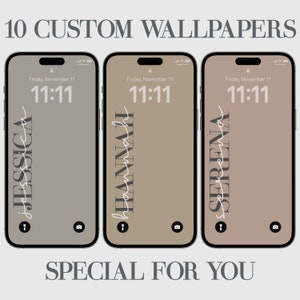 10 Custom iPhone Wallpaper, Aesthetic Phone Background, Affirmations, Personalization, Modern, Minimalist Design Custom Wallpaper