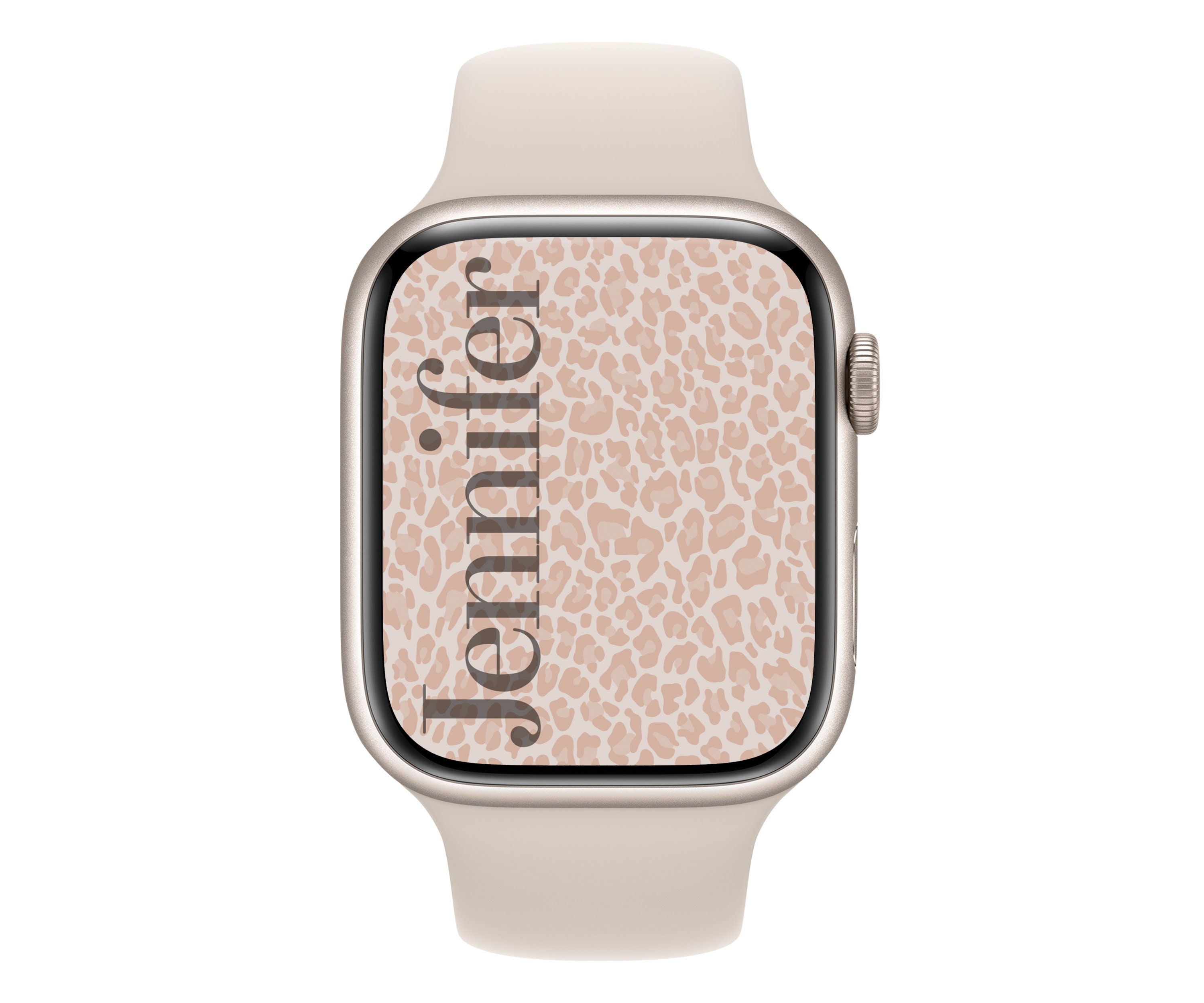 5 Custom Leopard Print Apple Watch Face Wallpaper Etsy