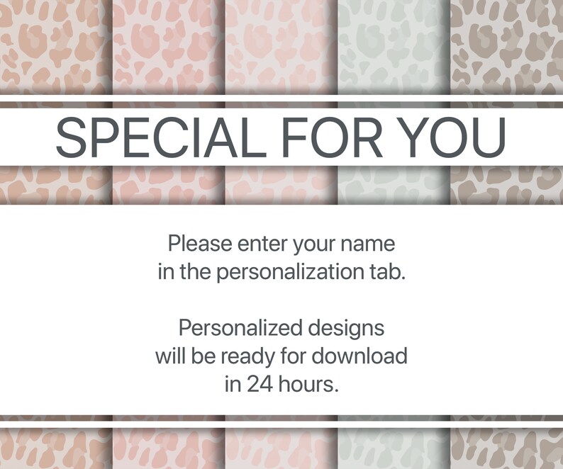 5 Custom Leopard Print Apple Watch Face Wallpaper Etsy