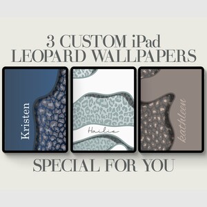 Fondo de pantalla de leopardo personalizado para iPad: Fondo de guepardo personalizado para tableta (descarga digital)