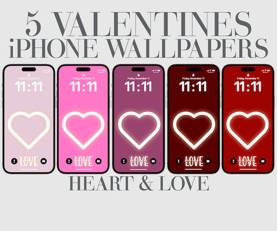 Free Scalloped Heart Valentines Day Wallpaper  Sarah Hearts