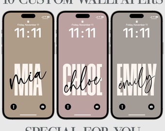 Custom iPhone Wallpaper, Aesthetic Phone Background, Affirmations, Personalization, Modern, Samsung, Minimalist Design, High Resolution, 10x
