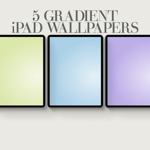 Purple, Green, Vertical Gradient iPad Wallpaper, Aesthetic Tablet Background, Modern, Minimalist, Instant Download, Boho Soft, Abstract 5x