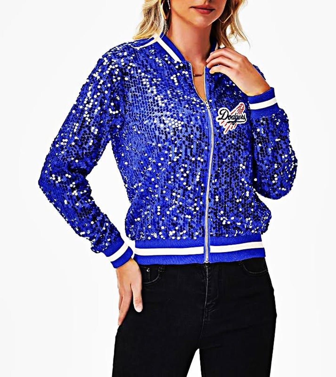 Dodgers Dazzling Blue Sequin Jacket - Etsy