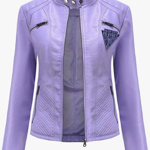 Valkyries Violet Moto Jacket