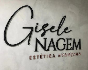Custom Business Sign - Laser Cut Sign - Aesthetics Signage - 3D Acrylic Logo - Medical Spa Decor - Custom Salon Sign - Custom Logo Sign