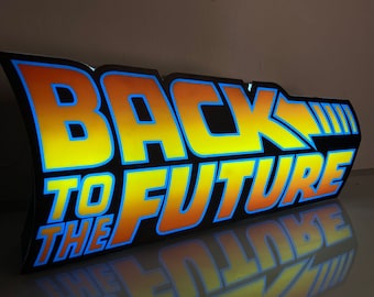 バック・トゥ・ザ・フューチャー（BTTF）ロゴ LED ライトボックス | 調