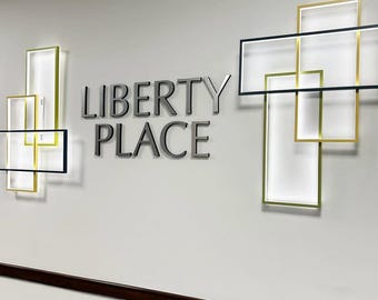 Personalized Office Sign | 3D Acrylic Logo | Custom Sign for Business